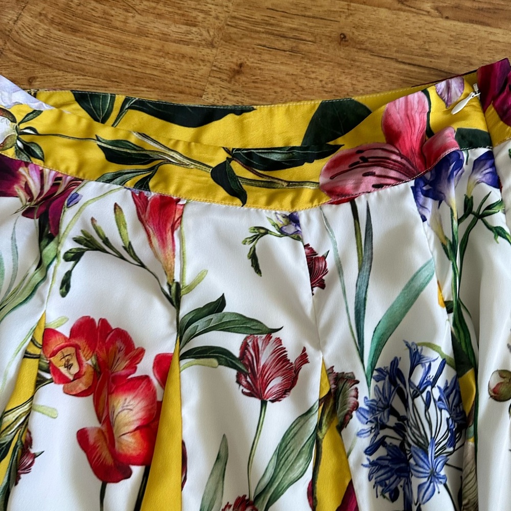 ROCOCO SAND Aprile Floral Yellow Maxi Skirt Size 6P - Picture 5 of 16